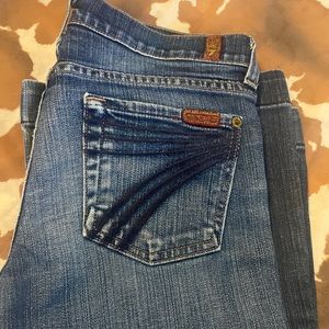 Seven for all mankind dojo flair jeans great condition!